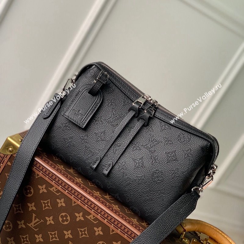 Louis Vuitton Hand It All PM Hobo Bag in Mahina calfskin M24255 Black 2024 (KI-240413023)