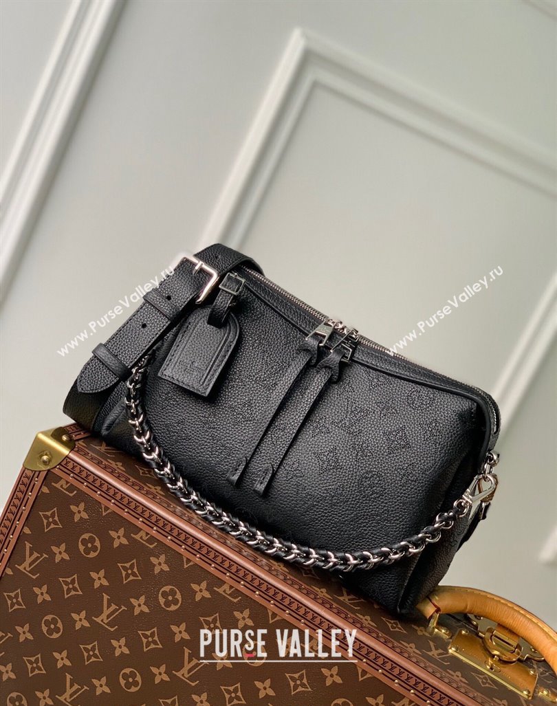 Louis Vuitton Hand It All PM Hobo Bag in Mahina calfskin M24255 Black 2024 (KI-240413023)