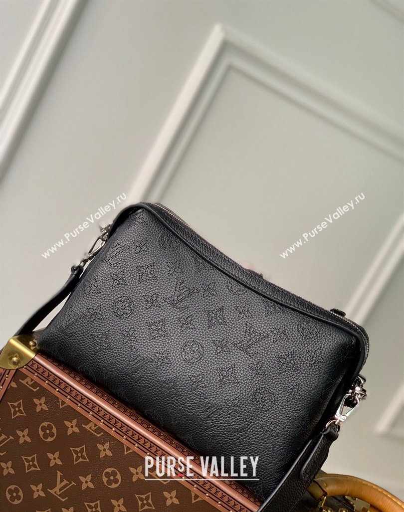 Louis Vuitton Hand It All PM Hobo Bag in Mahina calfskin M24255 Black 2024 (KI-240413023)