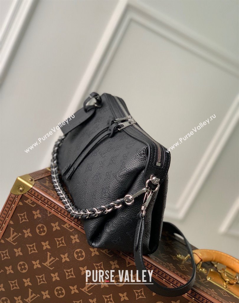 Louis Vuitton Hand It All PM Hobo Bag in Mahina calfskin M24255 Black 2024 (KI-240413023)