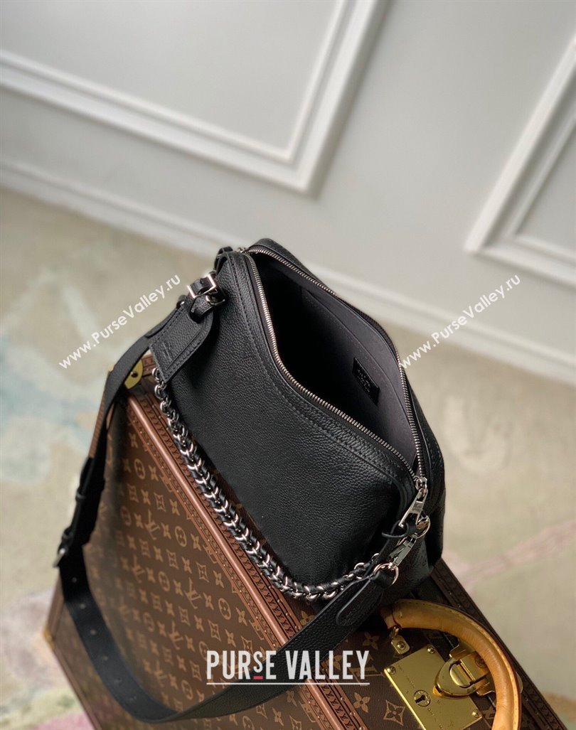 Louis Vuitton Hand It All PM Hobo Bag in Mahina calfskin M24255 Black 2024 (KI-240413023)
