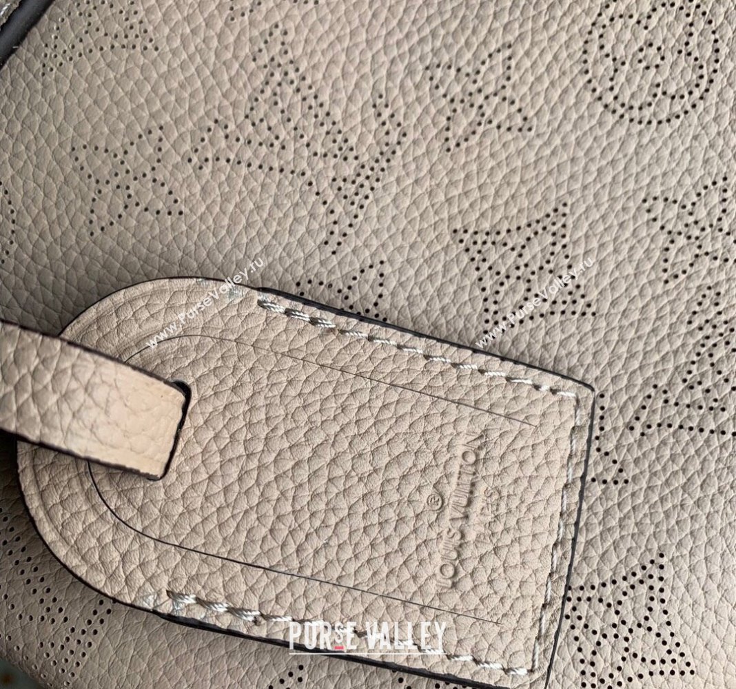 Louis Vuitton Hand It All PM Hobo Bag in Mahina calfskin M24255 Galet Grey 2024 (KI-240413024)