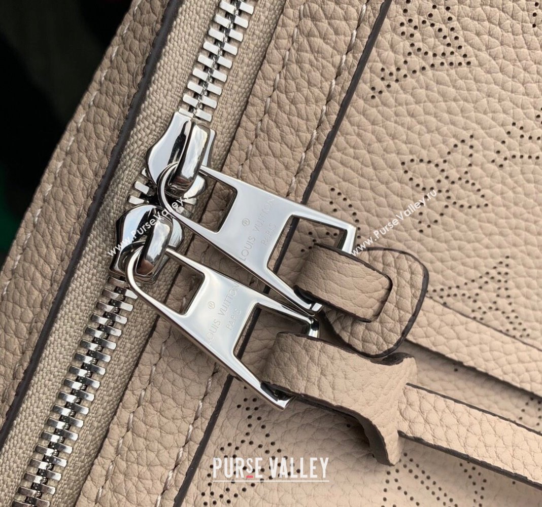 Louis Vuitton Hand It All PM Hobo Bag in Mahina calfskin M24255 Galet Grey 2024 (KI-240413024)