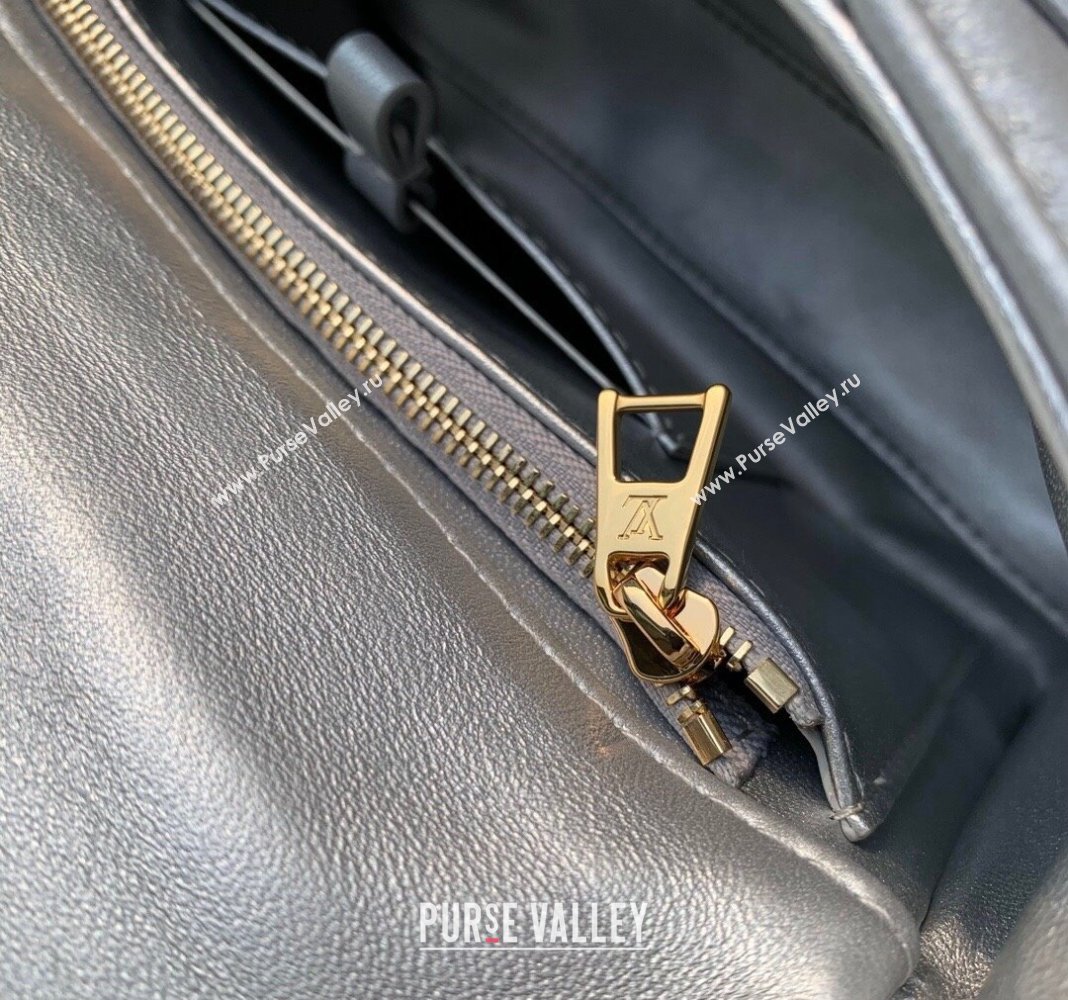 Louis Vuitton GO-14 MM Shoulder Bag in Quilted Lambskin M25107 Silver 2024 (KI-240413025)