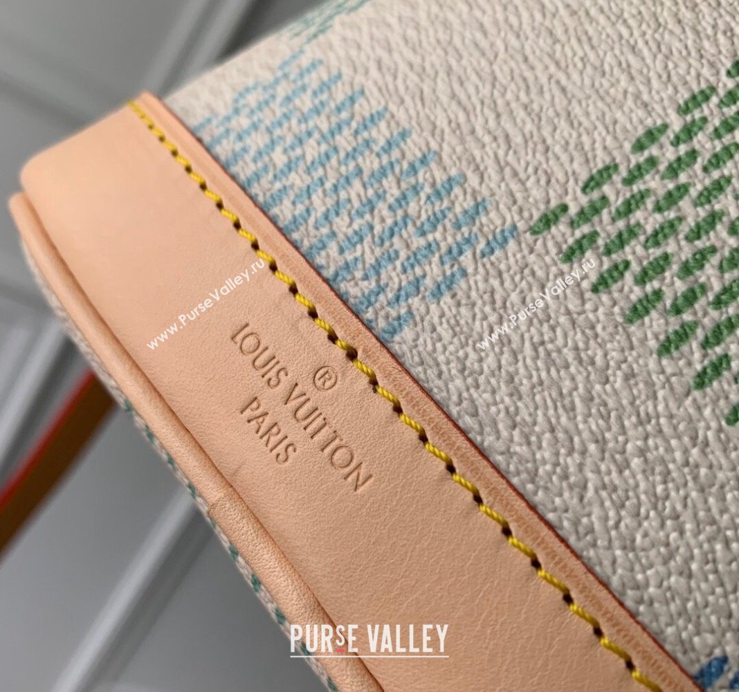 Louis Vuitton Nano Noe Bucket bag in Damier Giant Canvas N40640 Pistachio Green 2024 (KI-240412090)