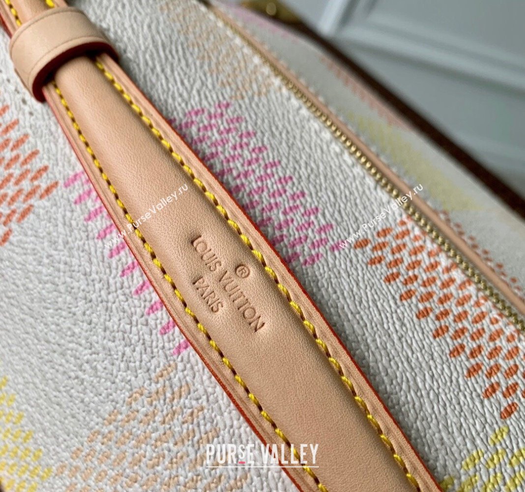 Louis Vuitton Pochette Metis East West Bag in Damier Giant Canvas N40749 Peach Pink 2024 (KI-240412091)