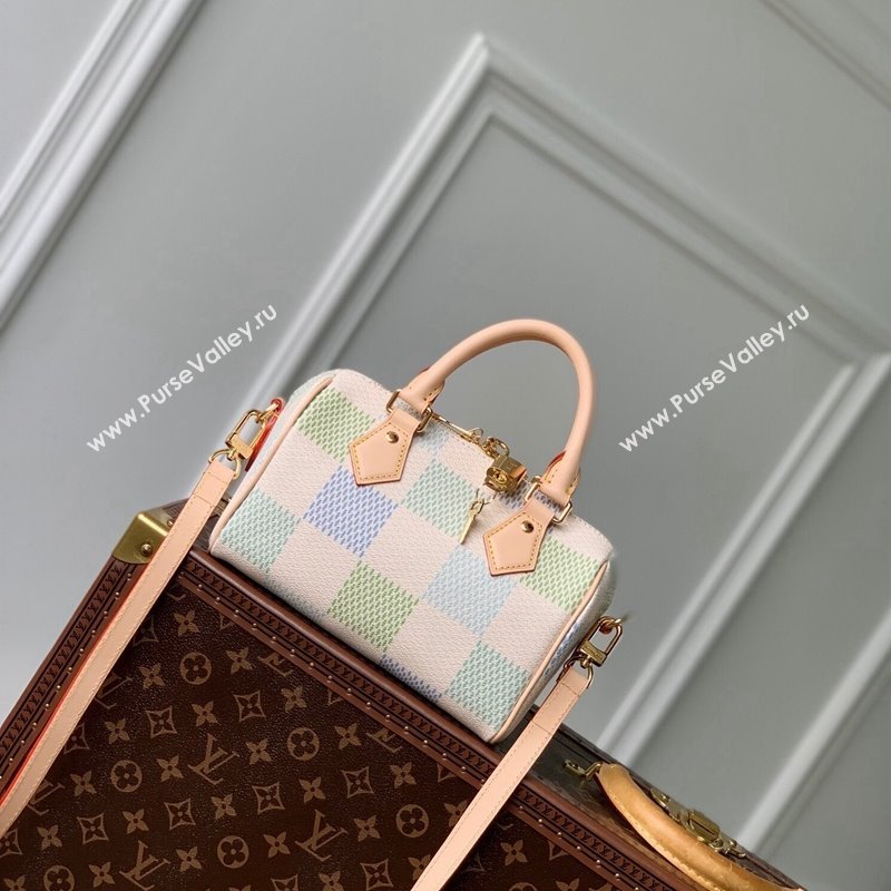 Louis Vuitton Speedy Bandouliere 20 Bag in Damier Giant Canvas N40515 Pistachio Green 2024 (KI-240412092)