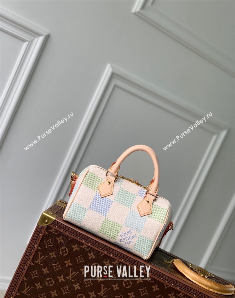 Louis Vuitton Speedy Bandouliere 20 Bag in Damier Giant Canvas N40515 Pistachio Green 2024 (KI-240412092)