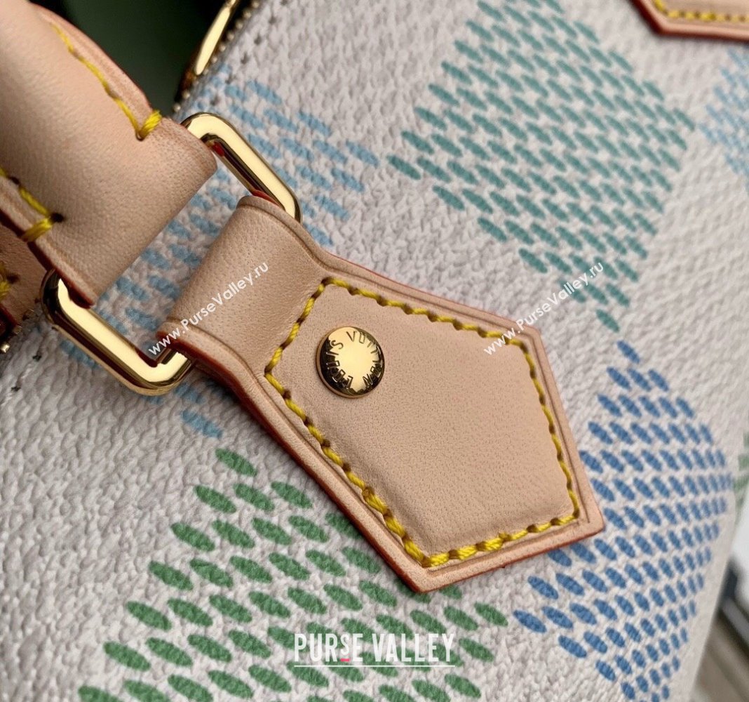 Louis Vuitton Speedy Bandouliere 20 Bag in Damier Giant Canvas N40515 Pistachio Green 2024 (KI-240412092)