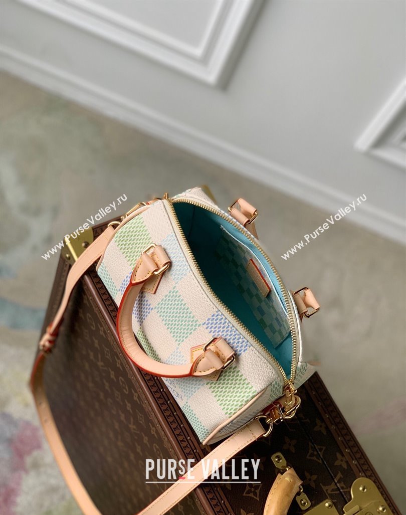 Louis Vuitton Speedy Bandouliere 20 Bag in Damier Giant Canvas N40515 Pistachio Green 2024 (KI-240412092)