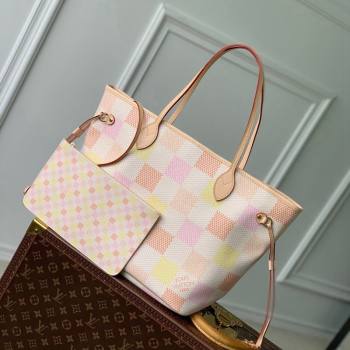 Louis Vuitton Neverfull MM Tote bag in Damier Giant Canvas N40668 Peach Pink 2024 (KI-240412093)
