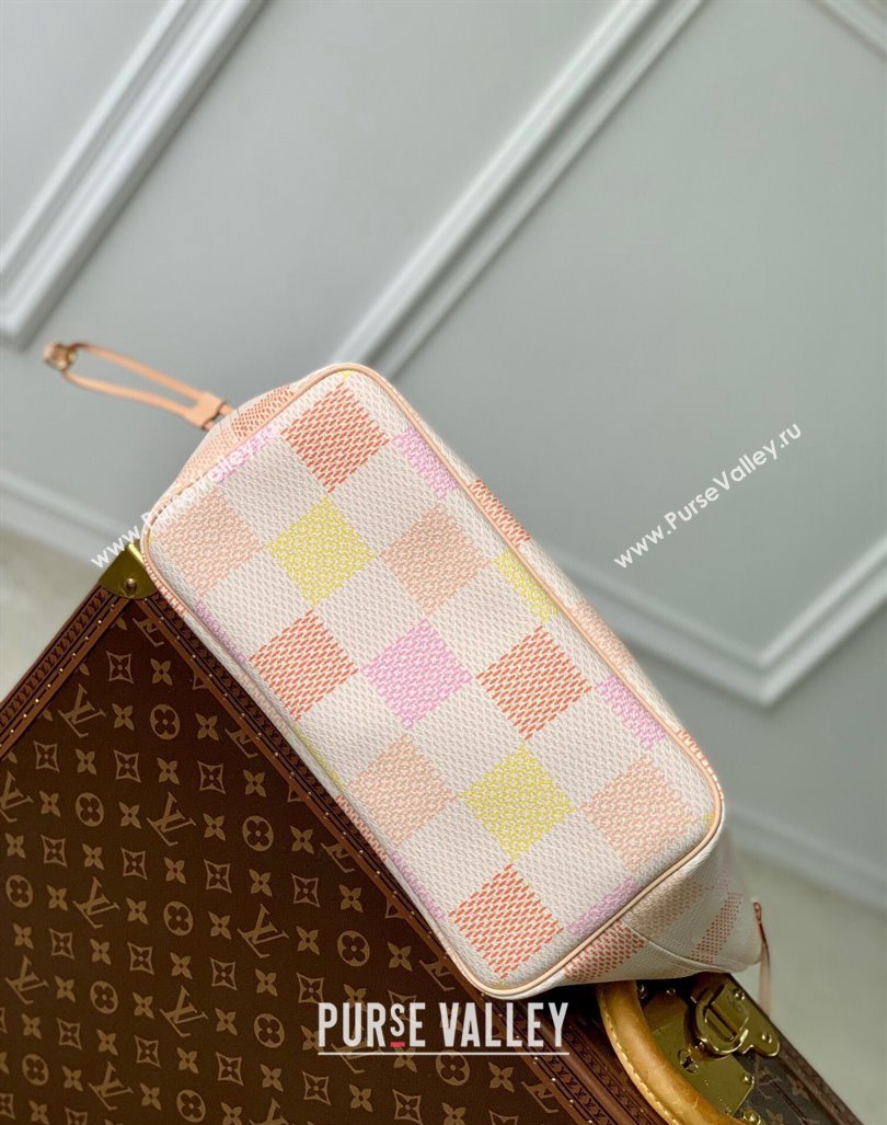 Louis Vuitton Neverfull MM Tote bag in Damier Giant Canvas N40668 Peach Pink 2024 (KI-240412093)