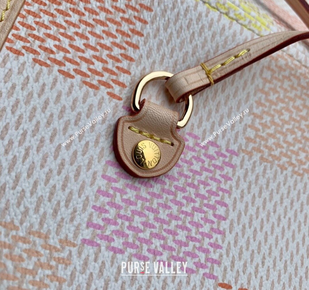Louis Vuitton Neverfull MM Tote bag in Damier Giant Canvas N40668 Peach Pink 2024 (KI-240412093)