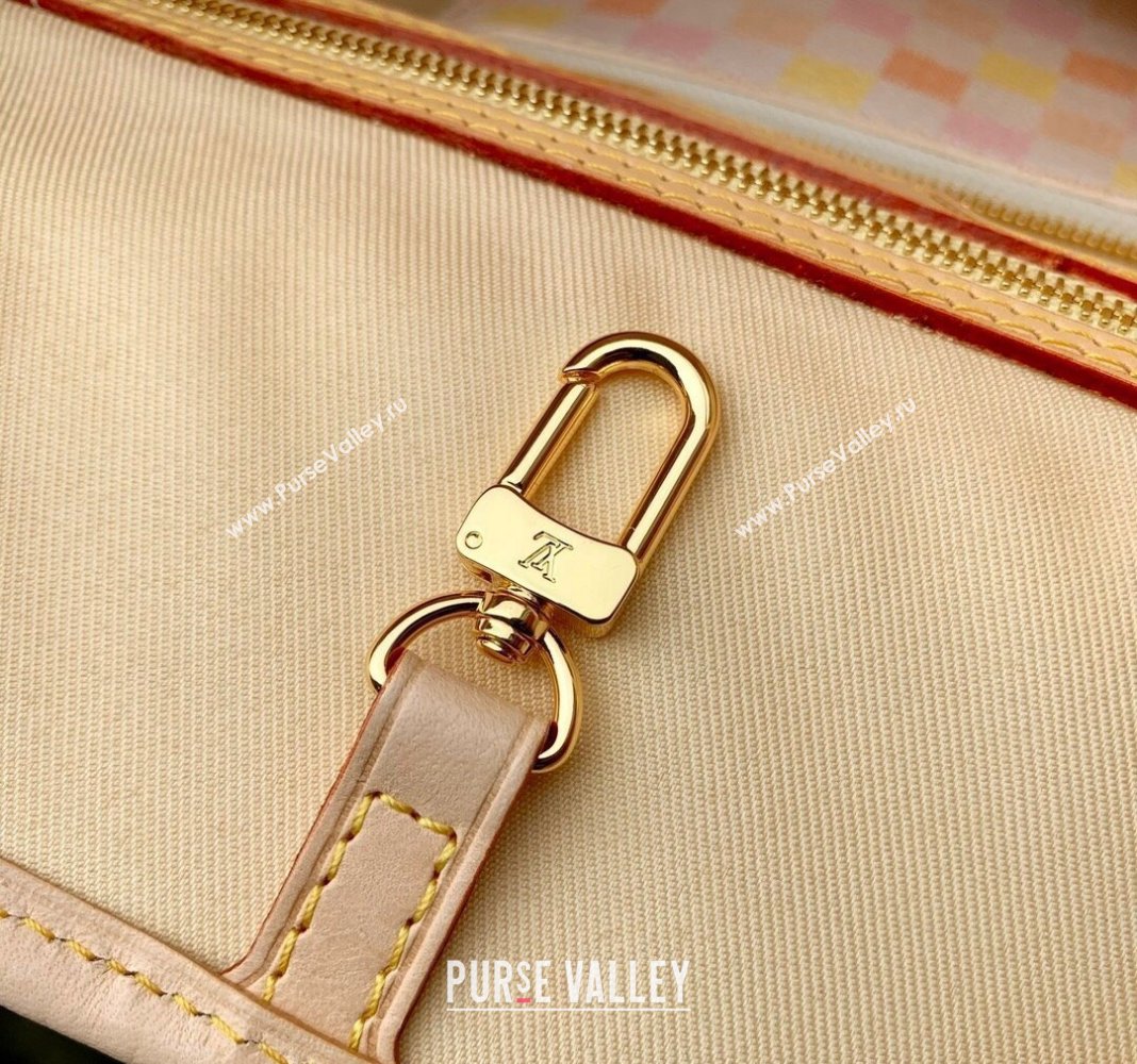 Louis Vuitton Neverfull MM Tote bag in Damier Giant Canvas N40668 Peach Pink 2024 (KI-240412093)