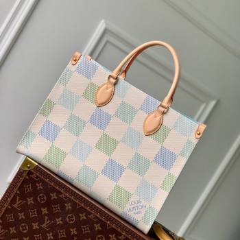 Louis Vuitton OnTheGo MM Tote bag in Damier Giant Canvas N40518 Pistachio Green 2024 (KI-240412094)
