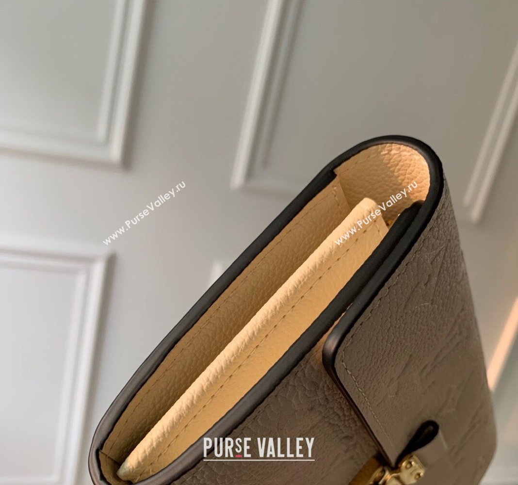 Louis Vuitton Sarah Wallet in Monogram Empreinte Leather M83276 Cream White 2024 (KI-240413028)