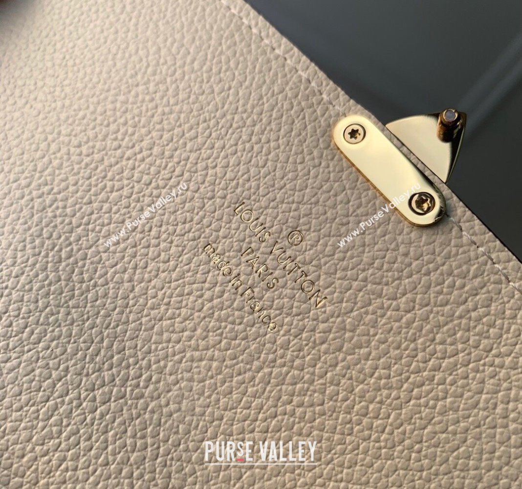 Louis Vuitton Sarah Wallet in Monogram Empreinte Leather M83276 Cream White 2024 (KI-240413028)