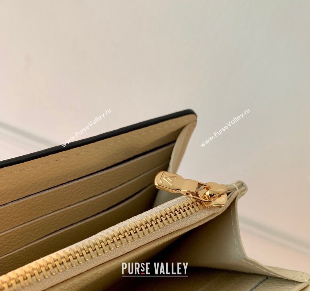 Louis Vuitton Sarah Wallet in Monogram Empreinte Leather M83276 Cream White 2024 (KI-240413028)