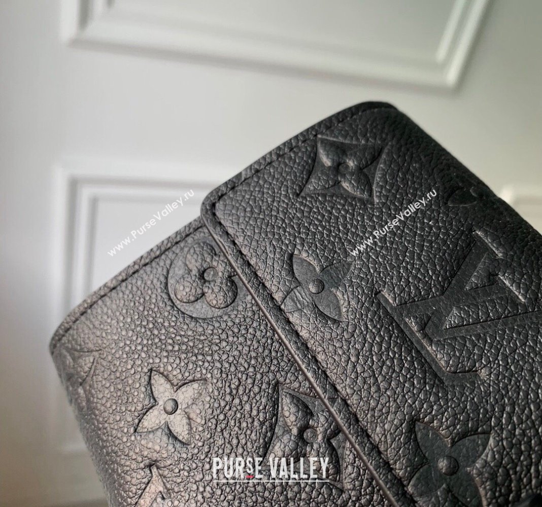 Louis Vuitton Sarah Wallet in Monogram Empreinte Leather M82638 Black 2024 (KI-240413029)