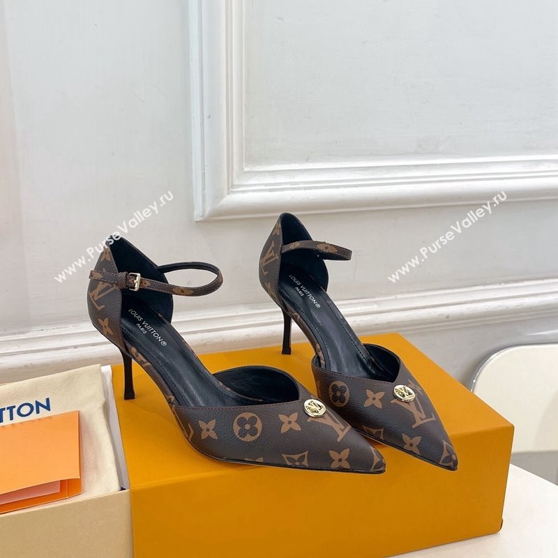 Louis Vuitton Stellar Mary Janes Pumps 7cm in Monogram Canvas 2024 (MD-240426161)