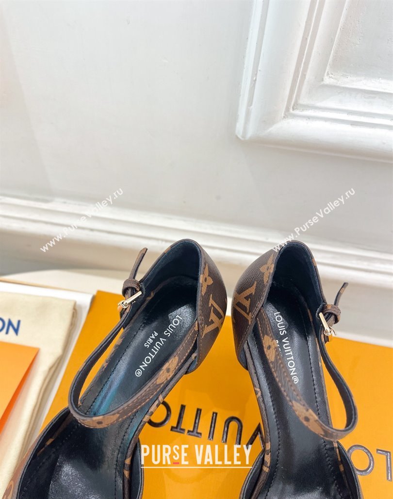 Louis Vuitton Stellar Mary Janes Pumps 7cm in Monogram Canvas 2024 (MD-240426161)