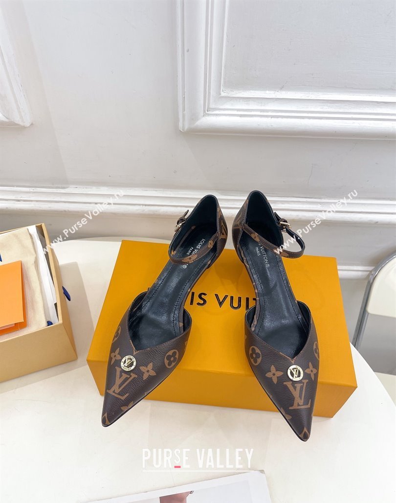 Louis Vuitton Stellar Mary Janes Pumps 4cm in Monogram Canvas 2024 (MD-240426165)