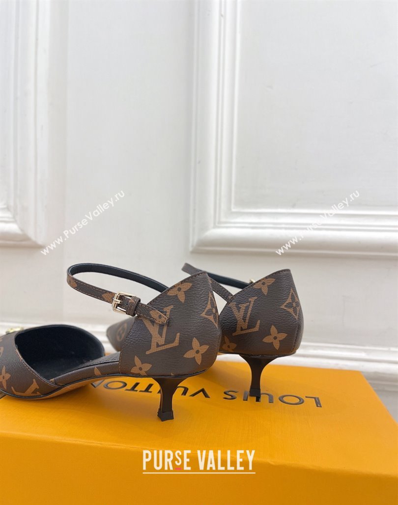 Louis Vuitton Stellar Mary Janes Pumps 4cm in Monogram Canvas 2024 (MD-240426165)