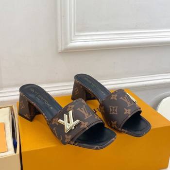 Louis Vuitton Shake Slide Sandals 5.5cm in Classic Monogram Canvas 2024 0426 (MD-240426054)