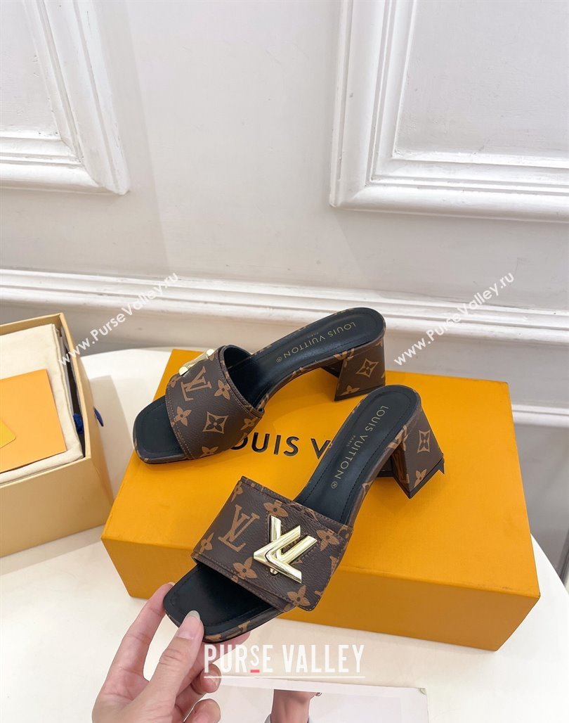 Louis Vuitton Shake Slide Sandals 5.5cm in Classic Monogram Canvas 2024 0426 (MD-240426054)