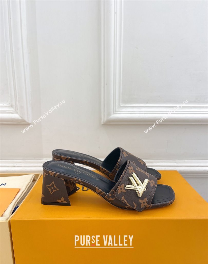 Louis Vuitton Shake Slide Sandals 5.5cm in Classic Monogram Canvas 2024 0426 (MD-240426054)