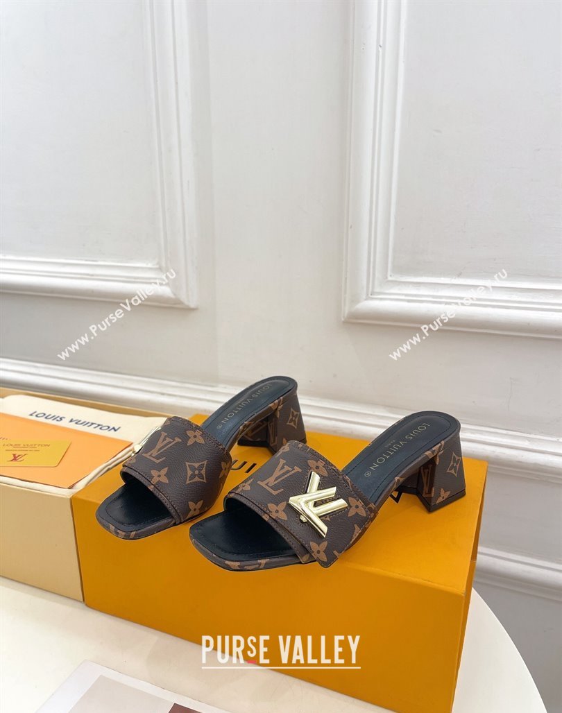 Louis Vuitton Shake Slide Sandals 5.5cm in Classic Monogram Canvas 2024 0426 (MD-240426054)