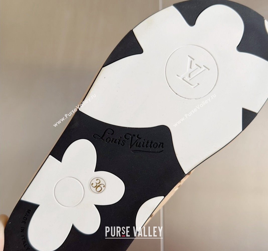 Louis Vuitton LV Waffle Flat Slide Sandals in Cut-outs TPU Beige 2024 (MD-240426030)