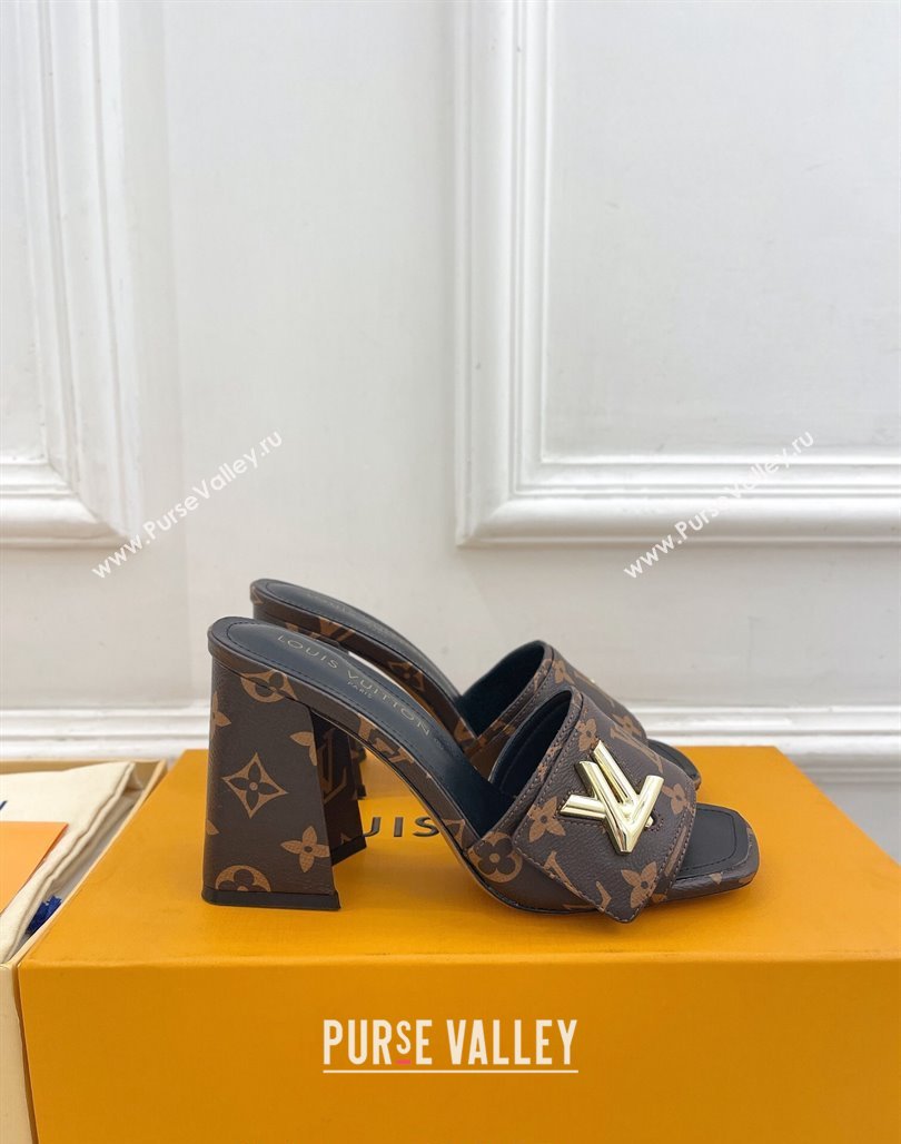 Louis Vuitton Shake Slide Sandals 9cm in Classic Monogram Canvas 2024 0426 (MD-240426063)