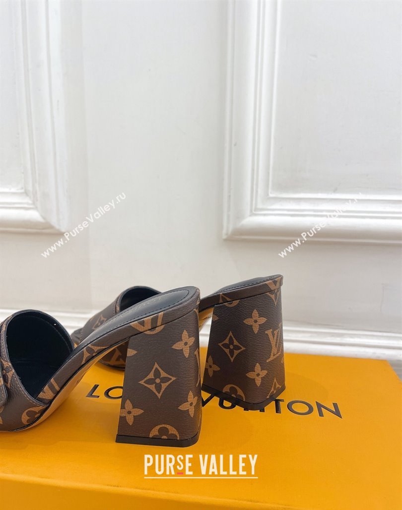 Louis Vuitton Shake Slide Sandals 9cm in Classic Monogram Canvas 2024 0426 (MD-240426063)