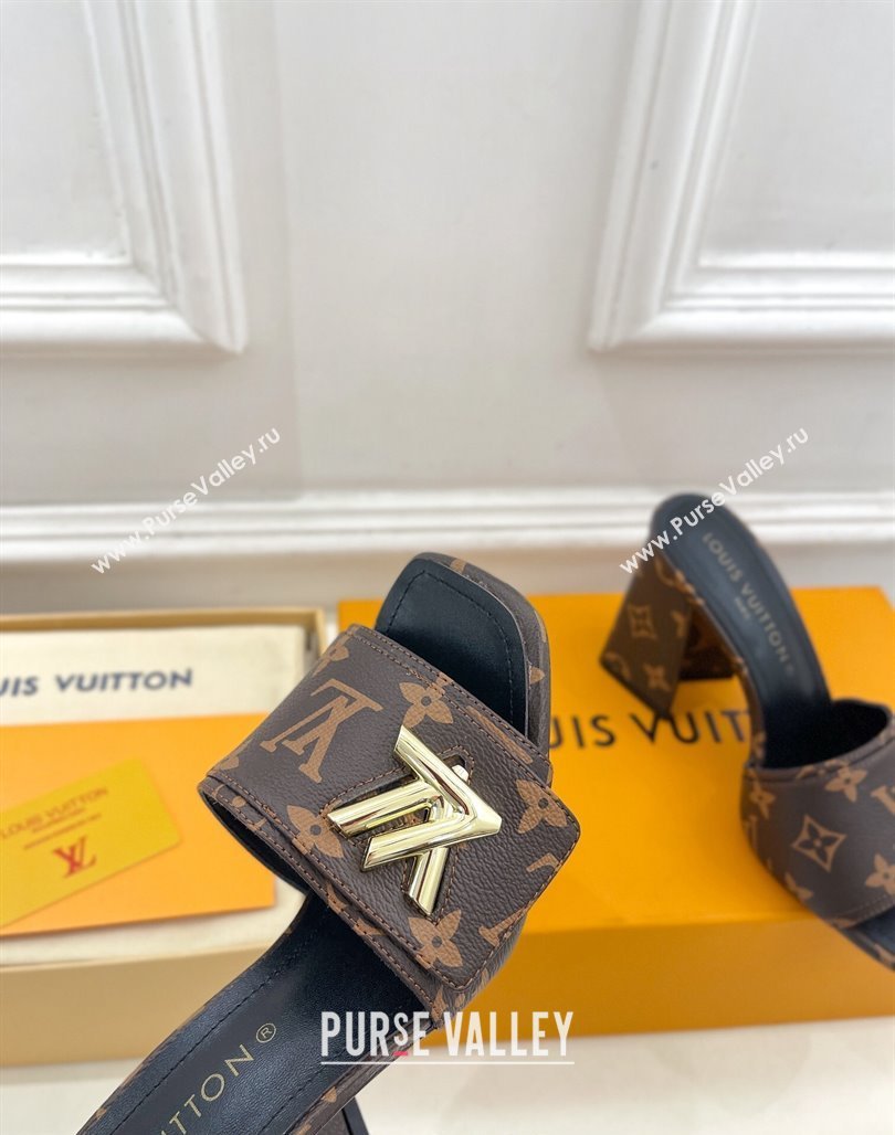Louis Vuitton Shake Slide Sandals 9cm in Classic Monogram Canvas 2024 0426 (MD-240426063)