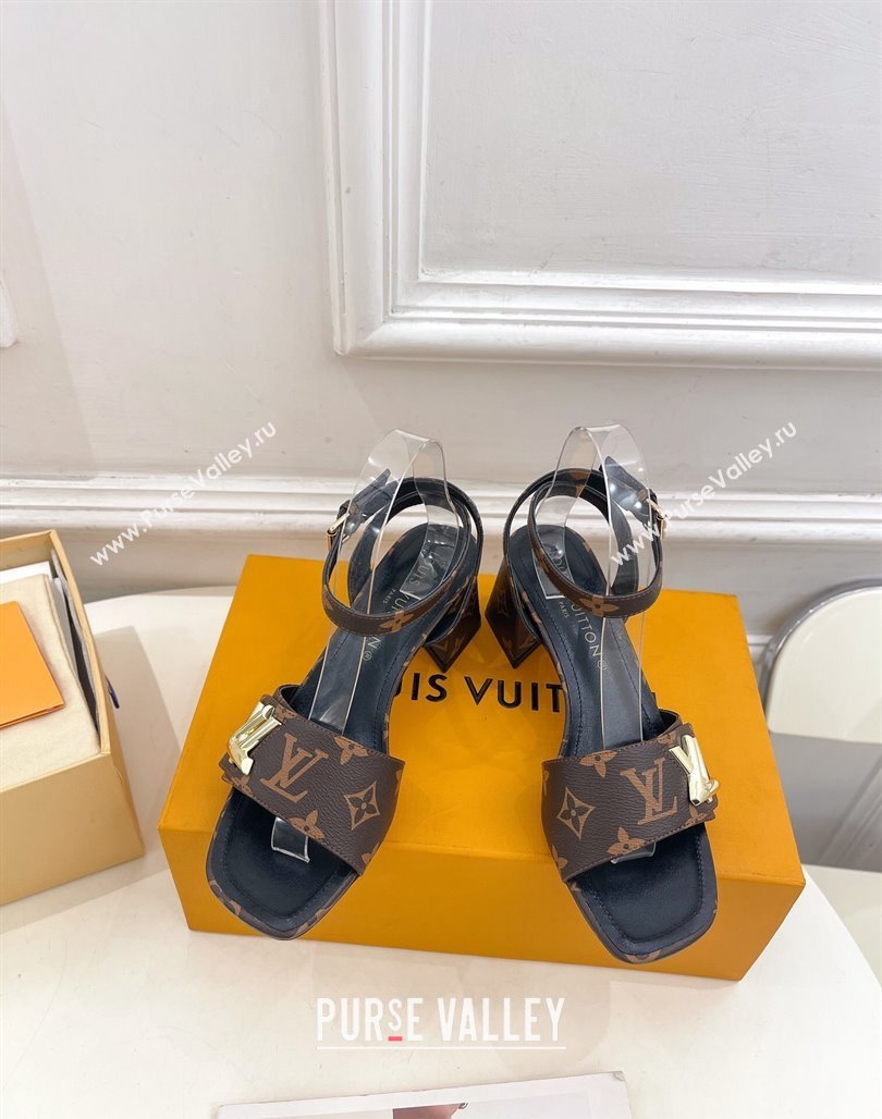 Louis Vuitton Shake Strap Sandals 5.5cm in Classic Monogram Canvas 2024 0426 (MD-240426072)