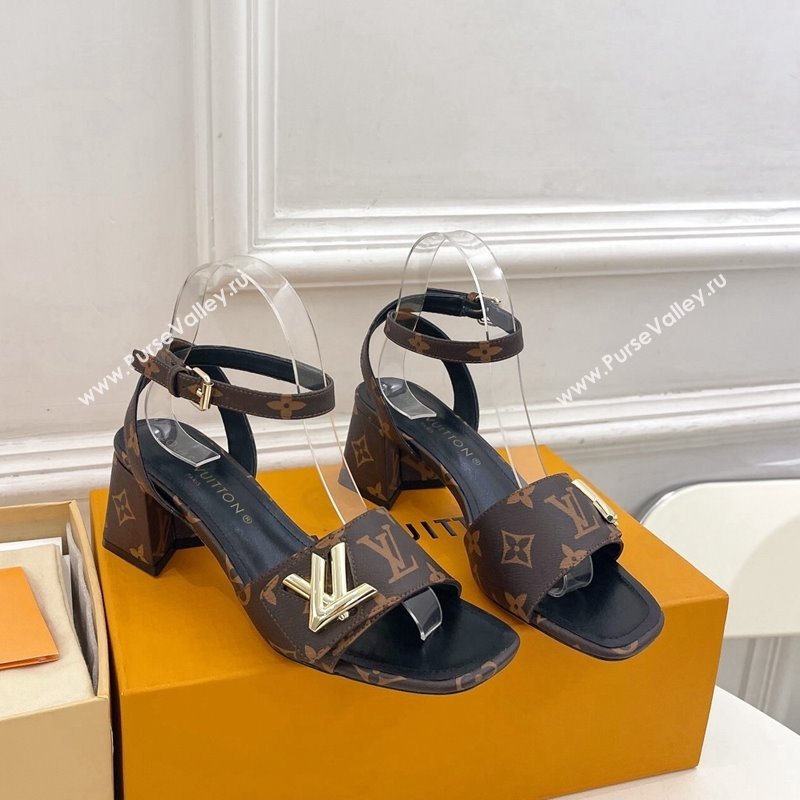 Louis Vuitton Shake Strap Sandals 5.5cm in Classic Monogram Canvas 2024 0426 (MD-240426072)