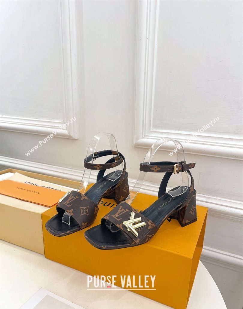 Louis Vuitton Shake Strap Sandals 5.5cm in Classic Monogram Canvas 2024 0426 (MD-240426072)