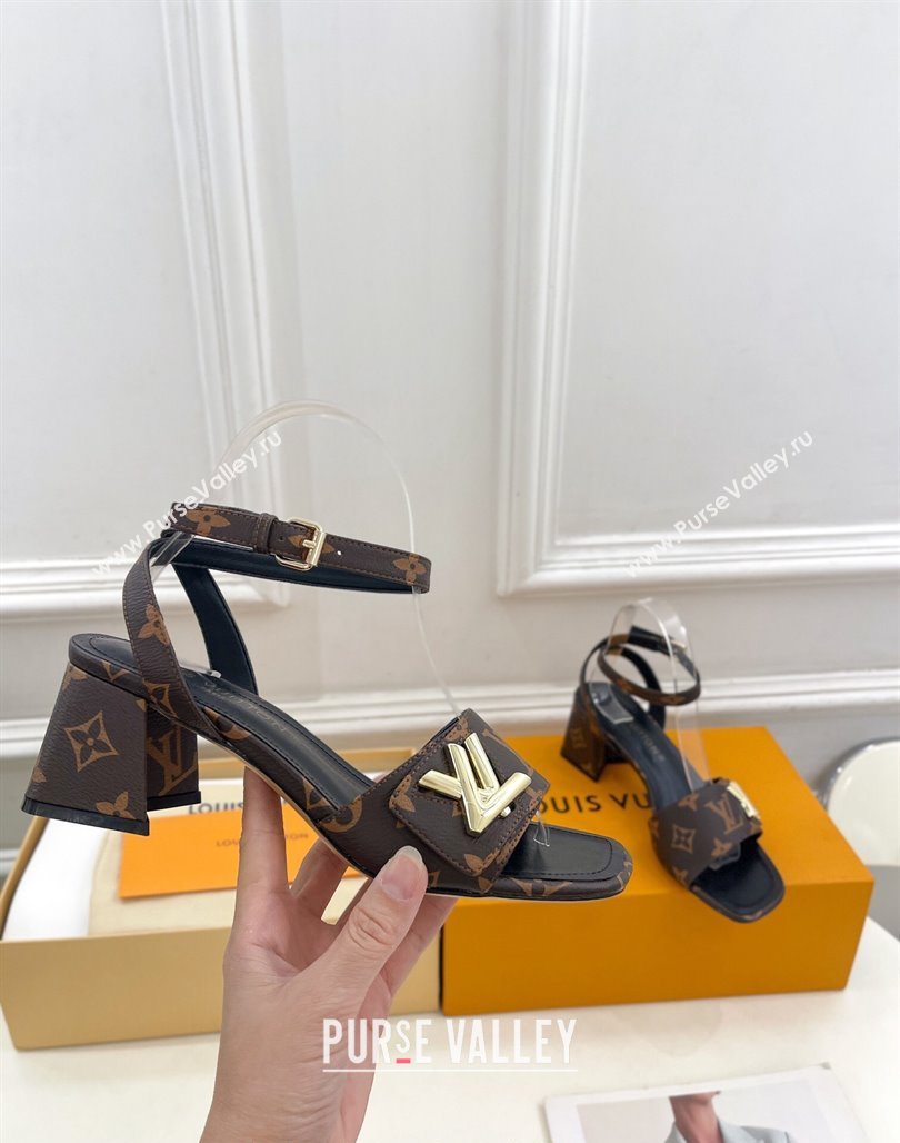 Louis Vuitton Shake Strap Sandals 5.5cm in Classic Monogram Canvas 2024 0426 (MD-240426072)