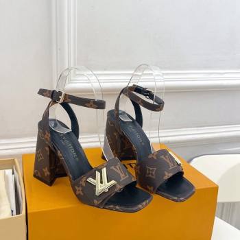Louis Vuitton Shake Strap Sandals 9cm in Classic Monogram Canvas 2024 0426 (MD-240426081)