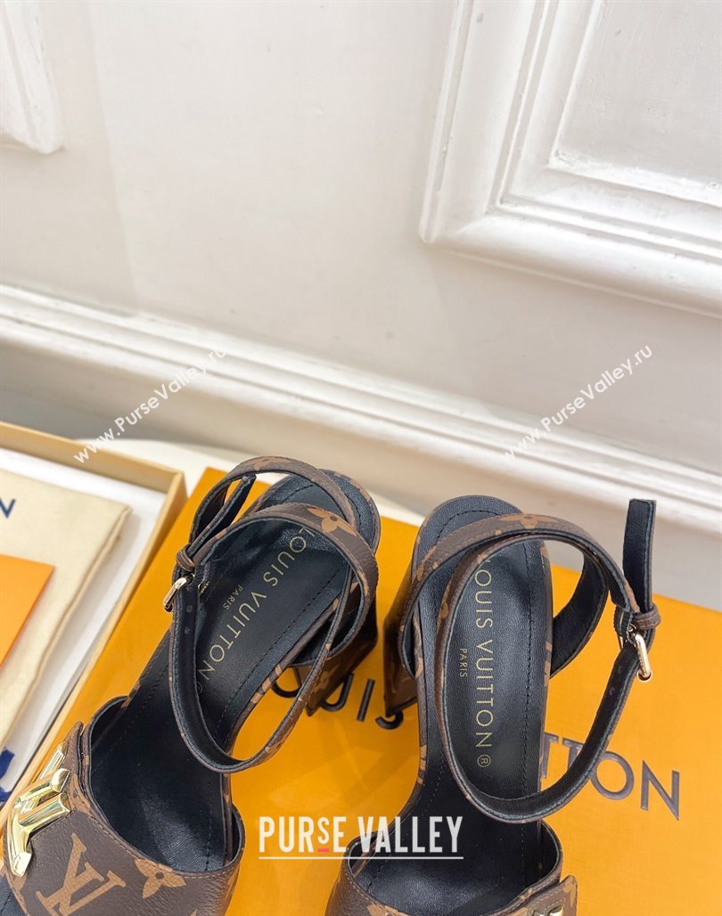 Louis Vuitton Shake Strap Sandals 9cm in Classic Monogram Canvas 2024 0426 (MD-240426081)