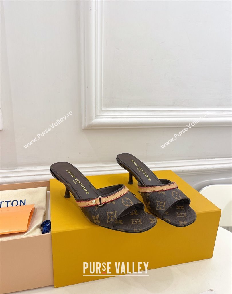 Louis Vuitton Neo Revival Heel Slide Sandals 5cm in Monogram Canvas 2024 (MD-240426113)