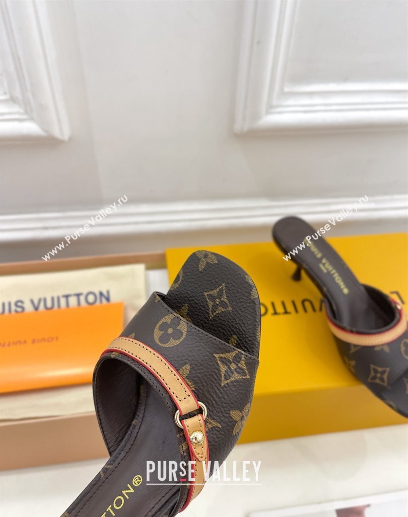 Louis Vuitton Neo Revival Heel Slide Sandals 5cm in Monogram Canvas 2024 (MD-240426113)