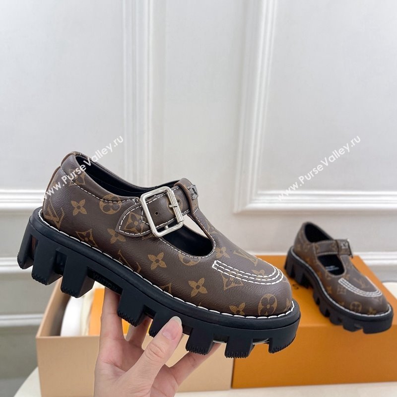 Louis Vuitton LV Checker Platform Mary Janes in Monogram Canvas 2024 (MD-240426144)