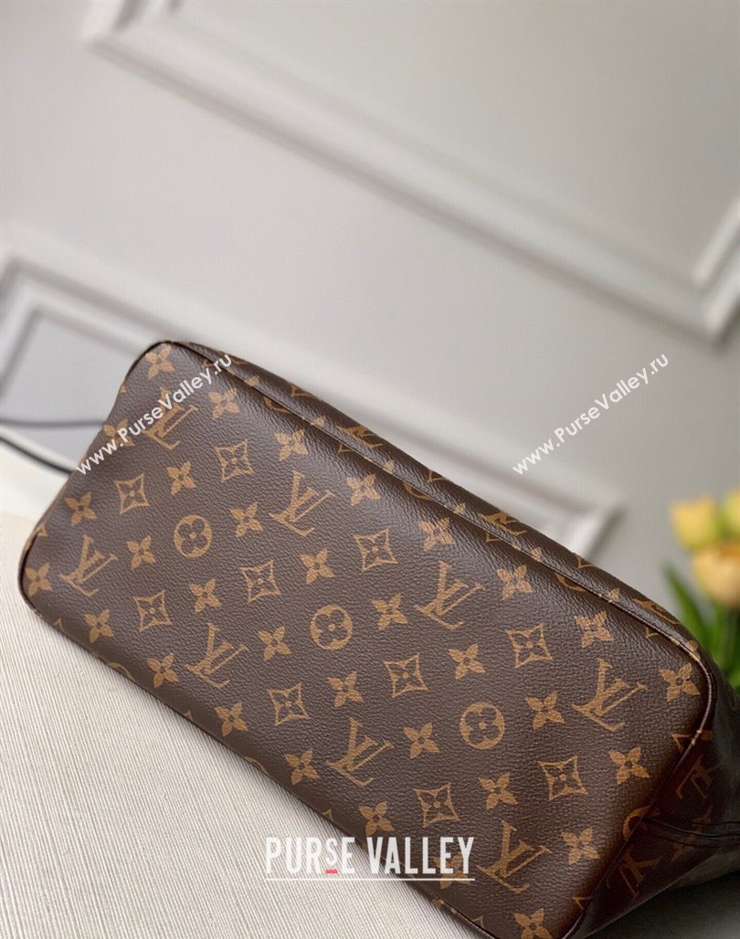 Louis Vuitton Classic Neverfull MM Tote Bag M48228 Monogram Canvas/Red/Black 2024 (KI-240520103)