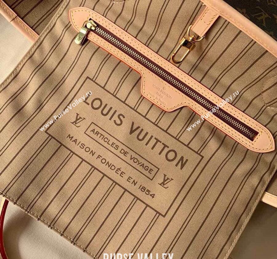 Louis Vuitton Classic Neverfull MM Tote Bag M40995 Monogram Canvas/Beige 2024 (KI-240520104)