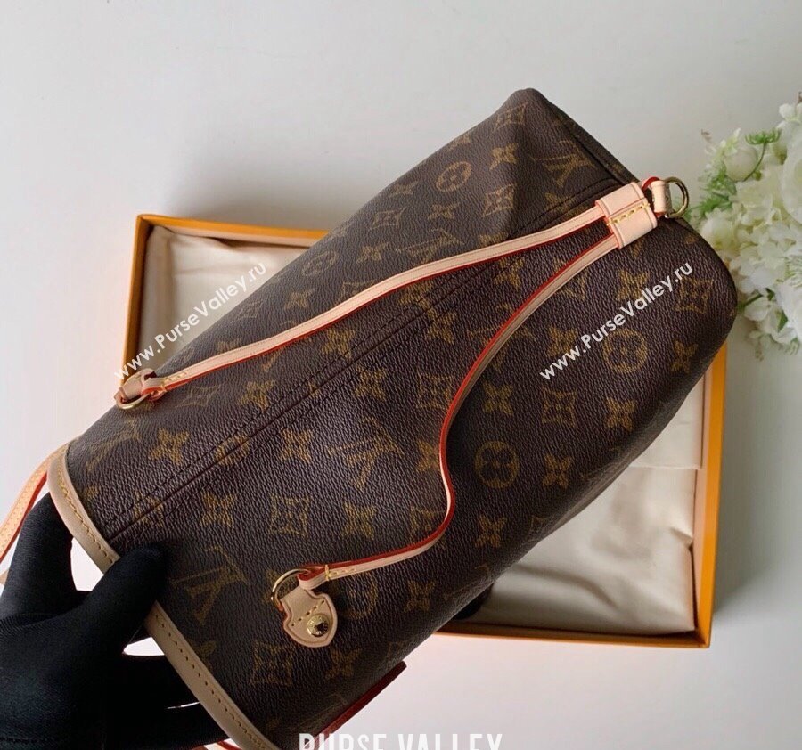 Louis Vuitton Classic Neverfull MM Tote Bag M41177 Monogram Canvas/Red/Nude 2024 (KI-240520105)