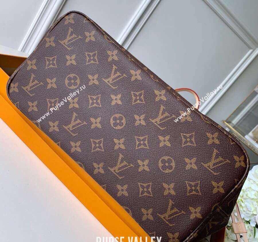 Louis Vuitton Classic Neverfull MM Tote Bag M41178 Monogram Canvas/Fuchsia Pink 2024 (KI-240520106)