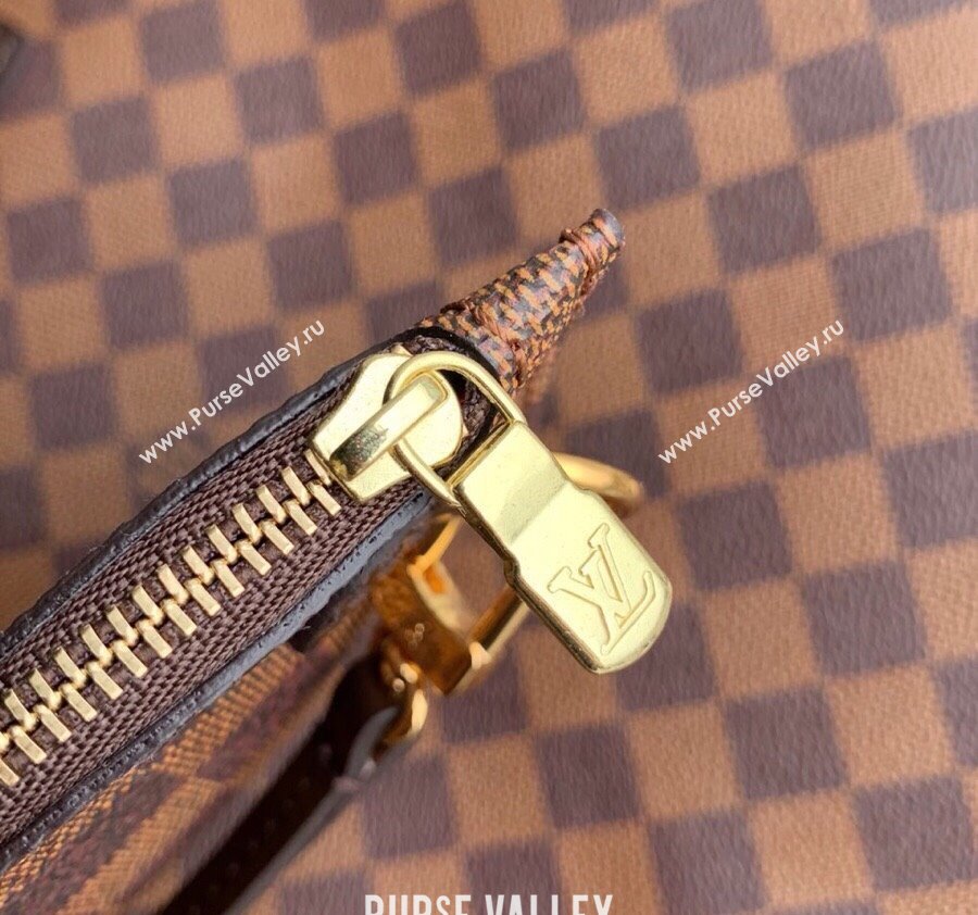 Louis Vuitton Classic Neverfull MM Tote Bag N41358 Damier Ebene Canvas/Red 2024 (KI-240520108)