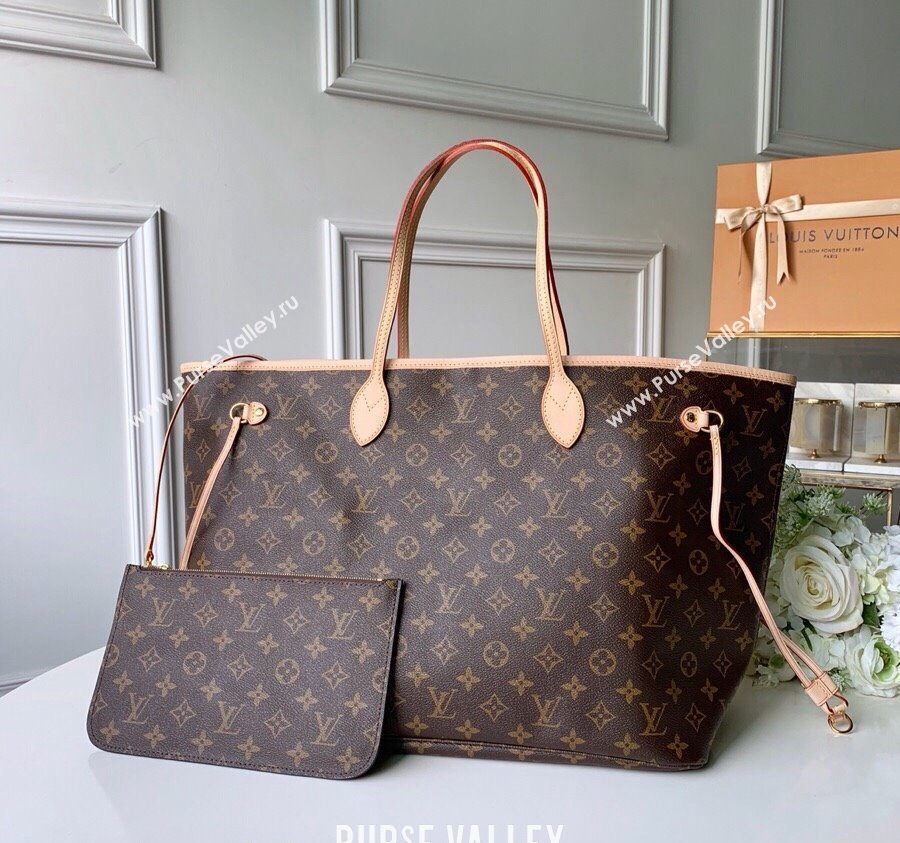 Louis Vuitton Classic Neverfull GM Tote Bag M40990 Monogram Canvas/Beige 2024 (KI-240520112)